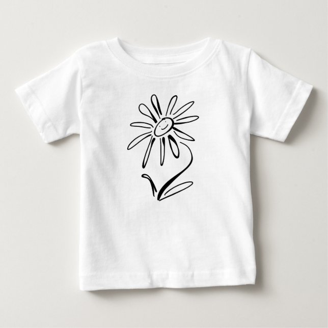 T-Shirt Bebê FLOWER FELIZ (Frente)