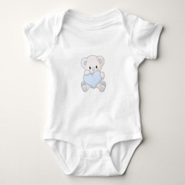 T-shirt bébé garçon avec un ours imprimer (Frente)