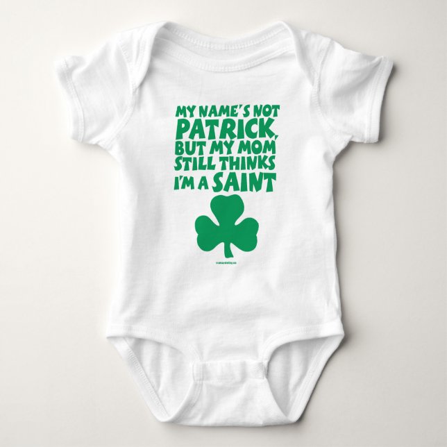 T-shirt Bebê irlandês - meu nome não é Patrick… (Frente)