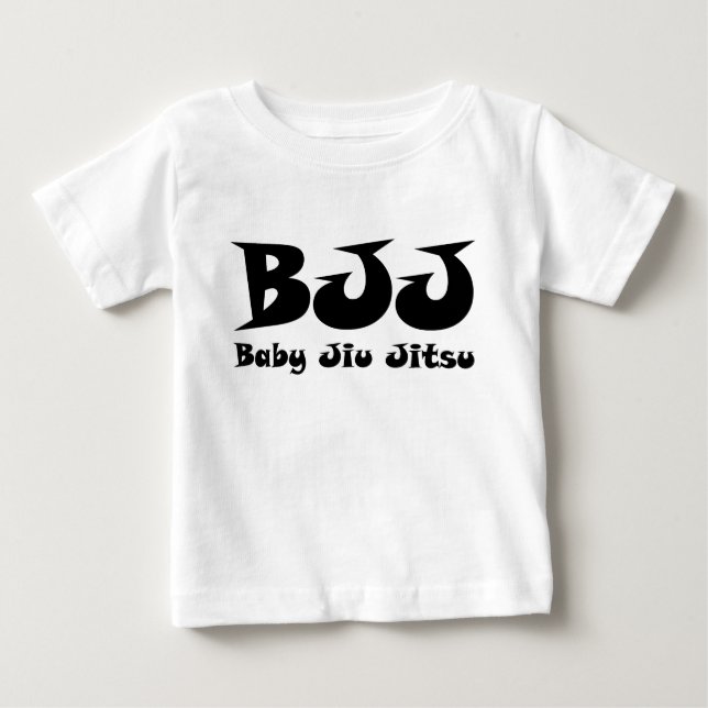 T-shirt Bebê Jiu Jitsu - Criança de Longa Folga (Frente)