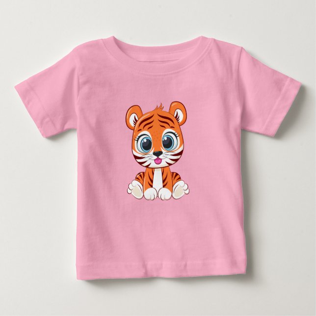 T-Shirt Bebê Lion Cute (Frente)