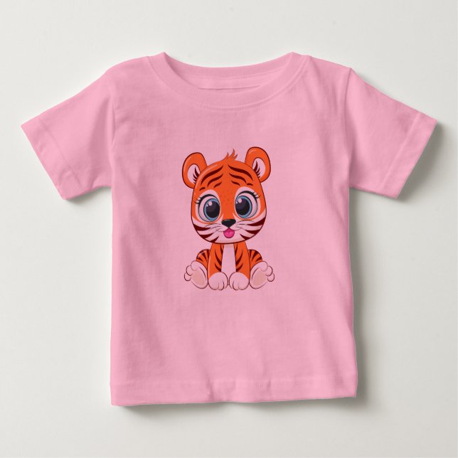 T-Shirt Bebê Lion Cute (Frente)