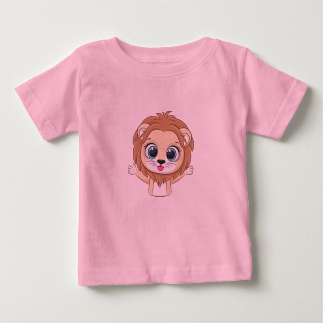 T-Shirt Bebê Lion Cute (Frente)