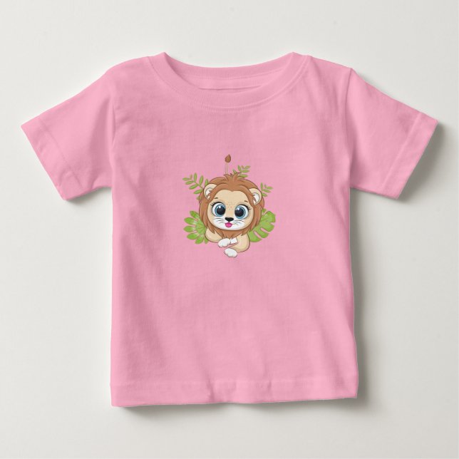 T-Shirt Bebê Lion Cute (Frente)