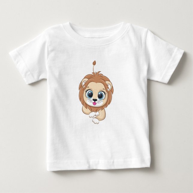 T-Shirt Bebê Lion Cute (Frente)