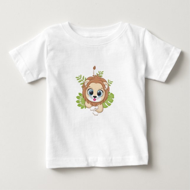 T-Shirt Bebê Lion Cute (Frente)
