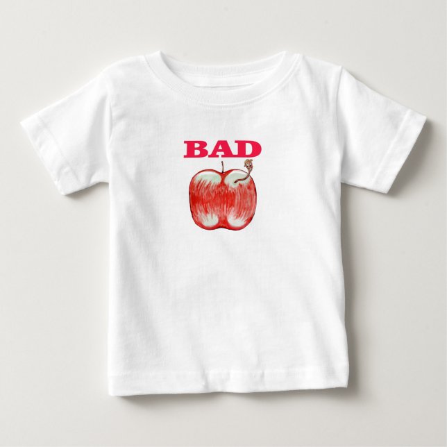 T-Shirt Bebê Má Apple (Frente)