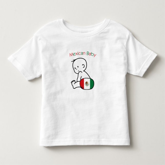 T-shirt Bebê mexicano (Frente)