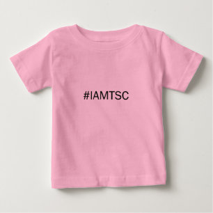 T-shirt Bebê orgânico Onsie do #IAMTSC