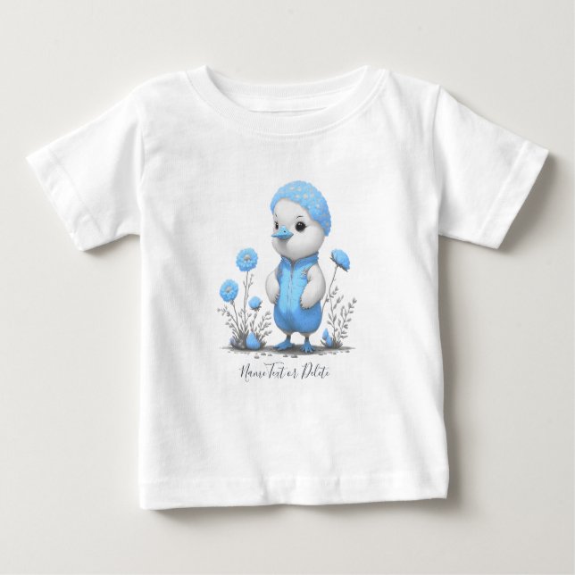 T-Shirt Bebê Pato Azul (Frente)