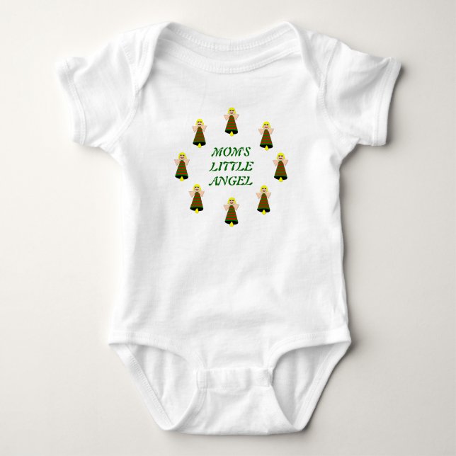 T-shirt Bebê personalizado anjo mãe (Frente)