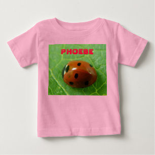 T-shirt Bebê Personalizável Ladybug