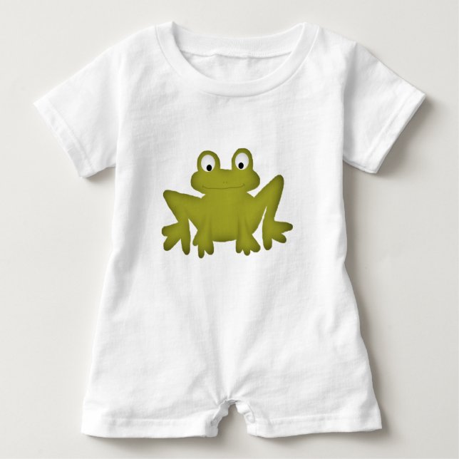 T-shirt Bebê-Romper Sapo (Frente)