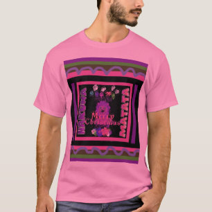 T-shirt Bebê rosa Belo Feliz Natal