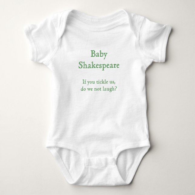 T-shirt Bebê Shakespeare (Frente)