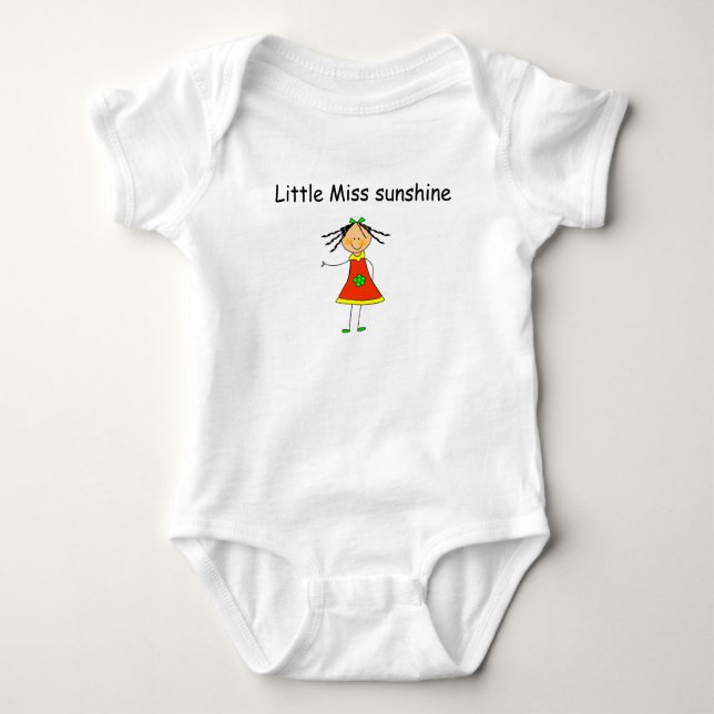 T-shirt Bebé Shirt “Little miss sunshine " (Frente)