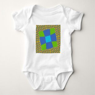 T-shirt Bebê verde-verde-azul-verificado