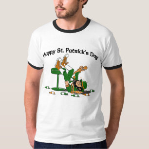 T-shirt bêbedo do Leprechaun
