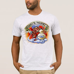 T-shirt bêbedo dos macacos