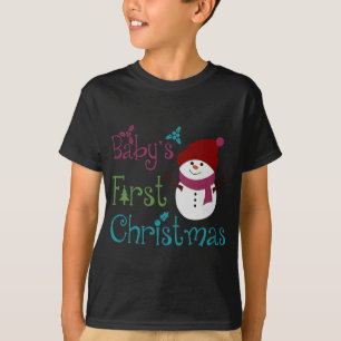 T-shirt Bebês Adoráveis Primeiro Natal
