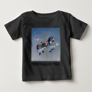 T-shirt Bebês - Cinza Mare Carousel Horse