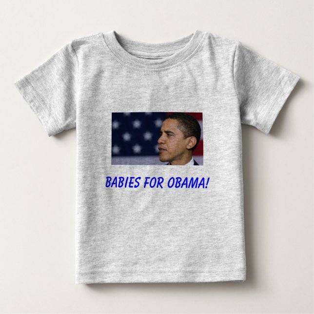 T-shirt Bebês para Obama! (Frente)
