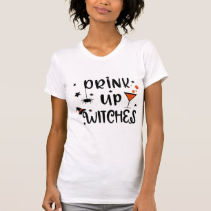 T-shirt Bebida acima das bruxas o Dia das Bruxas