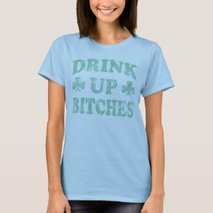 T-shirt Bebida do Dia de São Patrício acima