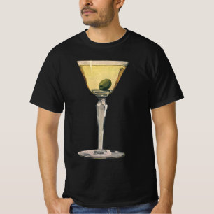 T-shirt Bebidas de Drinks Vintage, Coquetel de Azeitona Ma