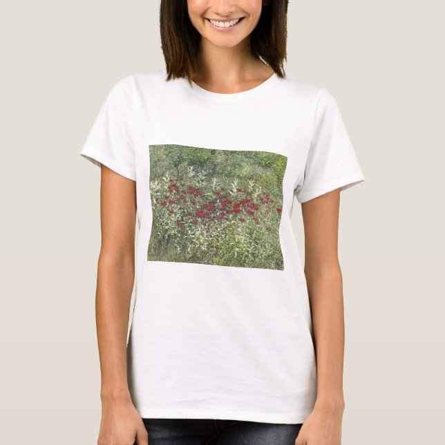 T-shirt Bee Balm (Bergamont) em agosto (Frente)