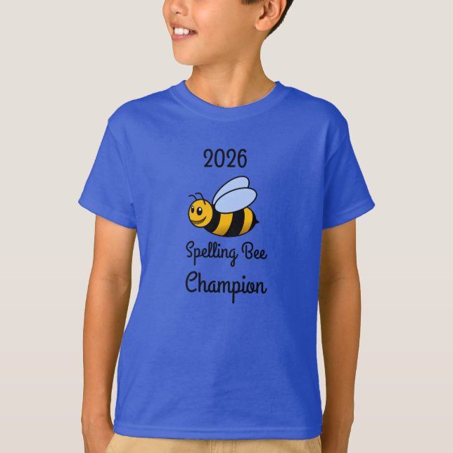 T-Shirt Bee Champion Para Crianças 2026 (Frente)