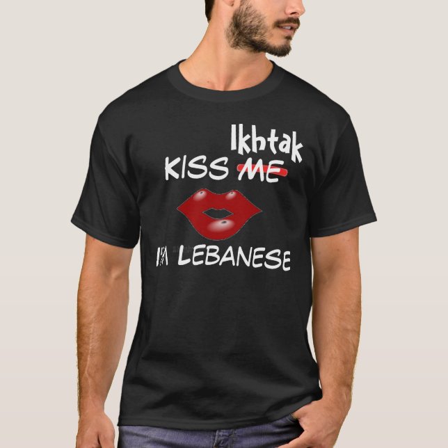 T-shirt Beije Ikhtak, mim são libanês - costume… - (Frente)