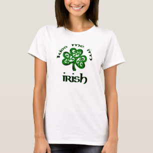 T-shirt Beije-me, mim são irlandês