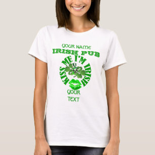 T-shirt Beije-me que eu sou Dia de São Patrício