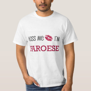 T-shirt Beije-me que eu sou FAROESE