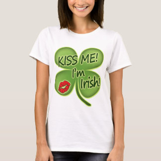 T-shirt Beije-me que eu sou irlandês