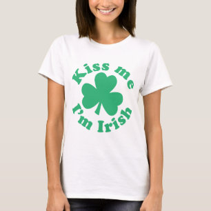 T-shirt Beije-me que eu sou irlandês