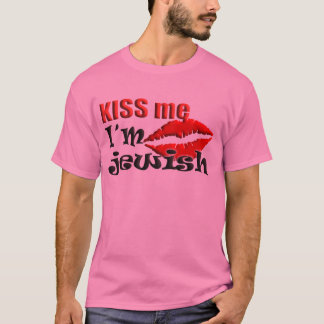 T-shirt Beije-me que eu sou judaico