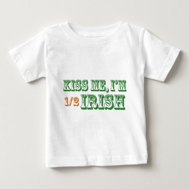 T-shirt Beije-me que eu sou meio irlandês (Frente)