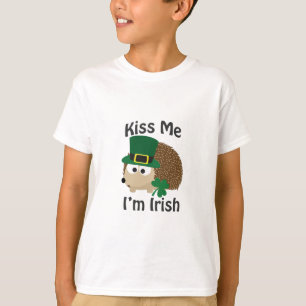 T-shirt Beije-me que eu sou ouriço irlandês