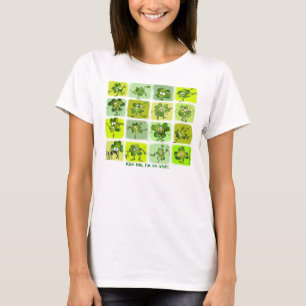 T-shirt Beije-me que eu sou tão irlandês - trevos bonito
