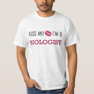 T-shirt Beije-me que eu sou um BIÓLOGO