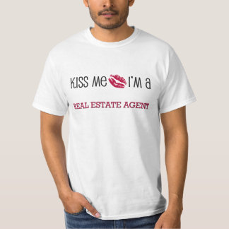 T-shirt Beije-me que eu sou um MEDIADOR IMOBILIÁRIO