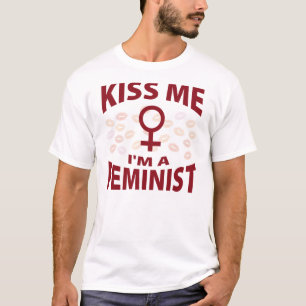 T-shirt Beije-me que eu sou uma feminista