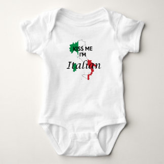 T-shirt Beije-me, sou italiano