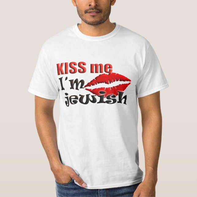 T-shirt Beije-me Sou Judeu (Frente)