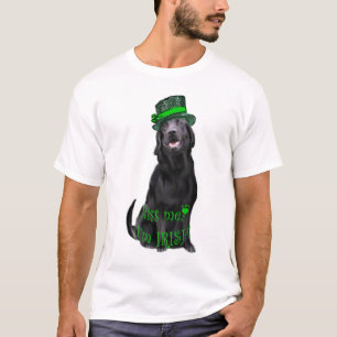 T-shirt Beije-me, sou laboratório negro irlandês