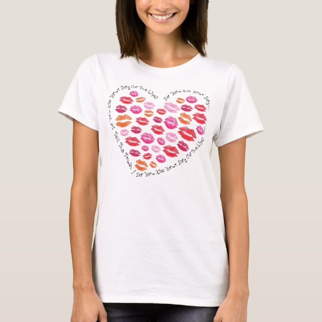 T-shirt Beijo Nos Lábios (Frente)