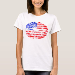T-shirt Beijo para os EUA