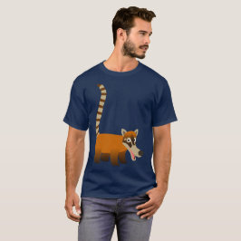 T-shirt Bela Caricatura Sorridente Coatimundi